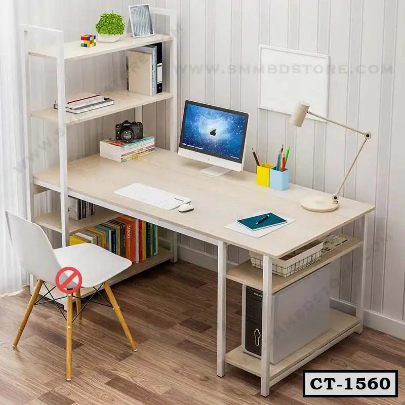 Reading Table | Computer Table with Bookshelf CT-1560 Secondary image