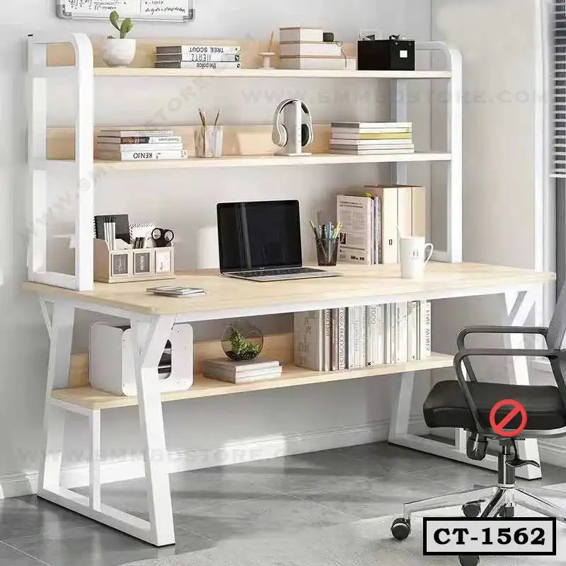 Best Computer Desk | Study Table With Bookshelf | CT-1562 Secondary image