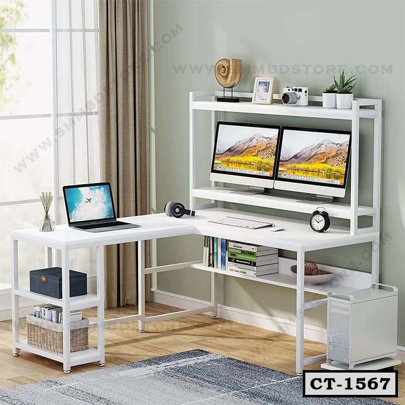 L-Shaped Corner Computer Desk-CT-1567 Secondary image