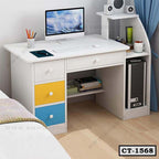 Children Study Table | Computer Table with Drawer and Shelves | CT-1568