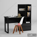 Modern Study Table with Shelves | CT-1569