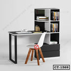 Modern Study Table with Shelves | CT-1569