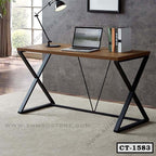 X-shaped Executive Table | Study Table for Home Office | CT-1583