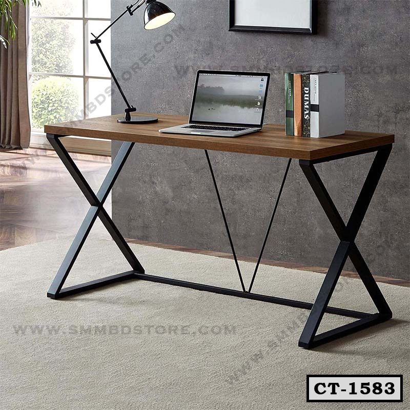 X-shaped Executive Table | Study Table for Home Office | CT-1583