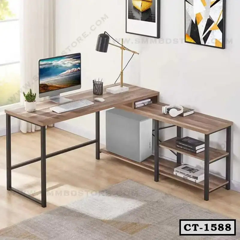 Modern L-Shaped Computer Desk-CT-1588