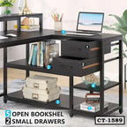 Premium L-Shaped Computer Desk CT-1589