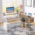 Premium L-Shaped Computer Desk CT-1589
