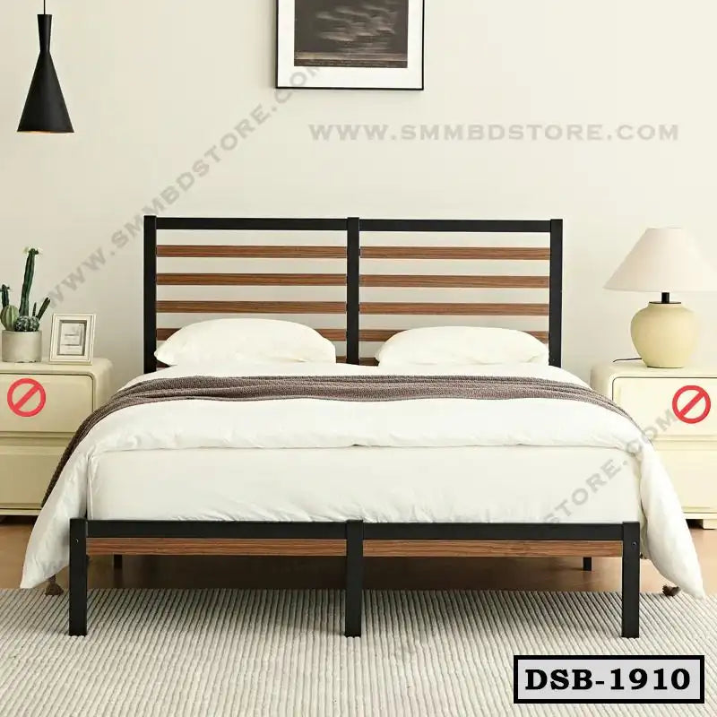 Best Laminated Board and Metal Bed Main image