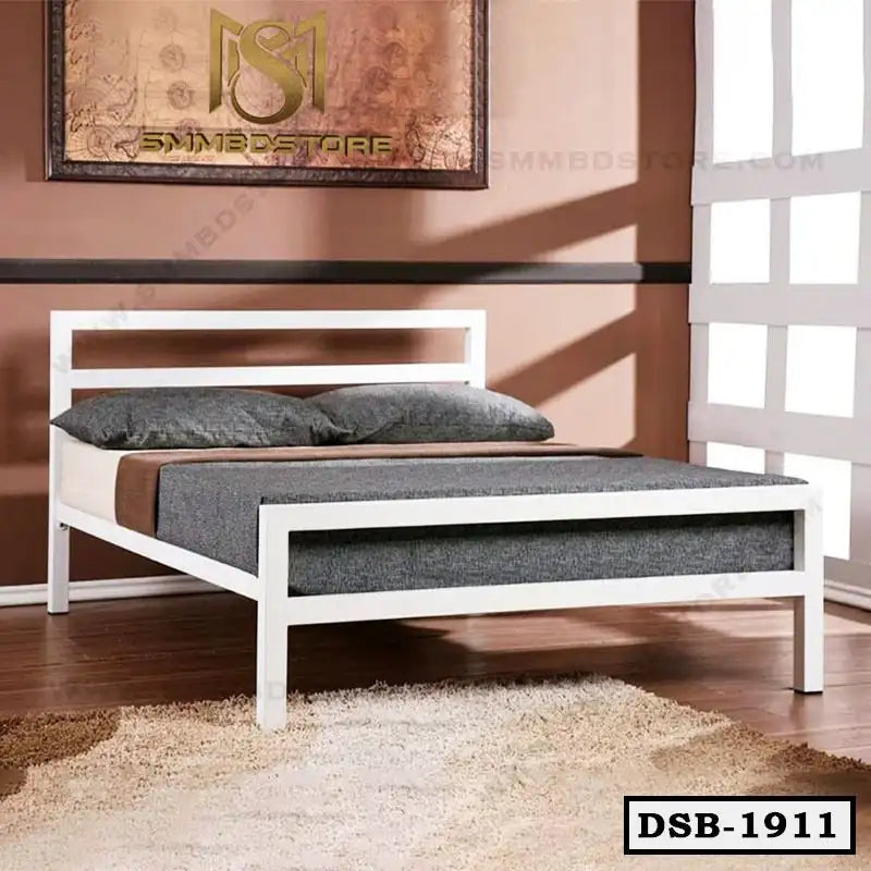 Simple Steel Double Bed for Bedroom Main image
