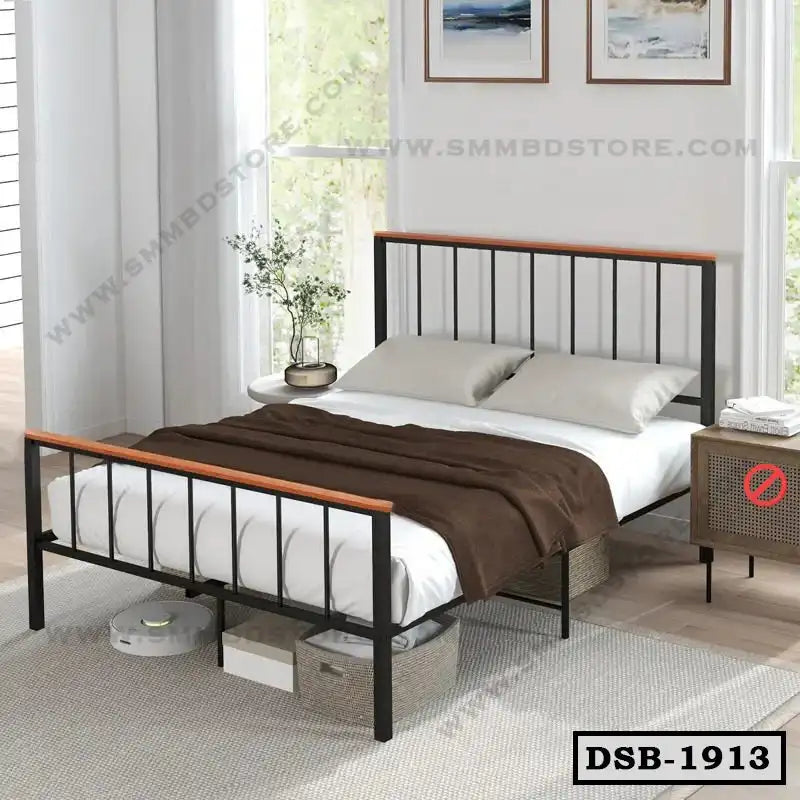 King Size Simple Steel Bed Design | DSB-1913 Main image