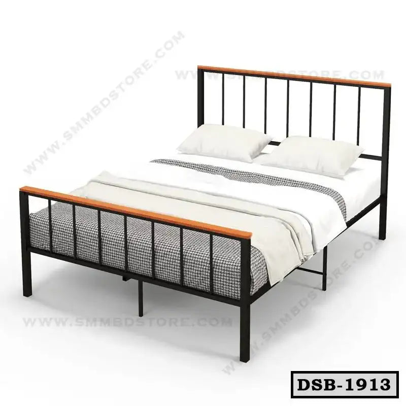 King Size Simple Steel Bed Design | DSB-1913 Secondary image