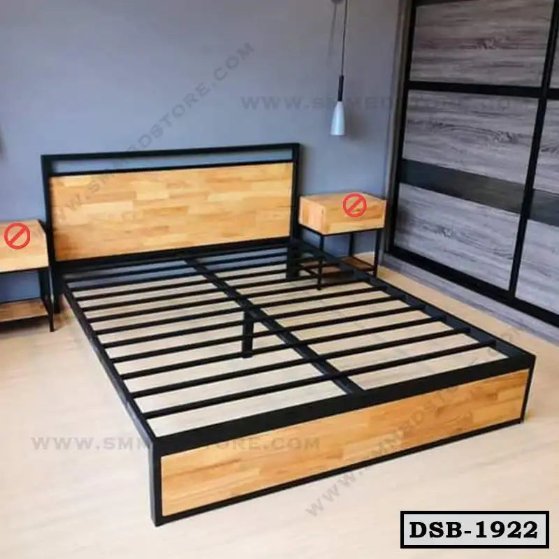 Metal Bed with Melamine Board Design Main image