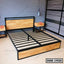 Metal Bed with Melamine Board Design
