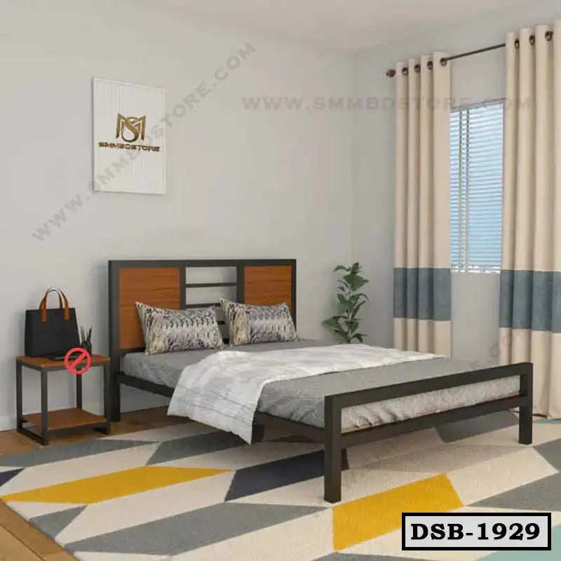 Modern Design Double Steel Bed DSB-1929 Secondary image