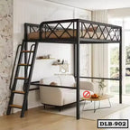Simple Small Apartment Loft Bed With Stair DLB-902