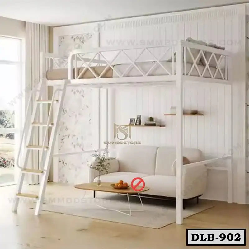 Simple Small Apartment Loft Bed With Stair DLB-902