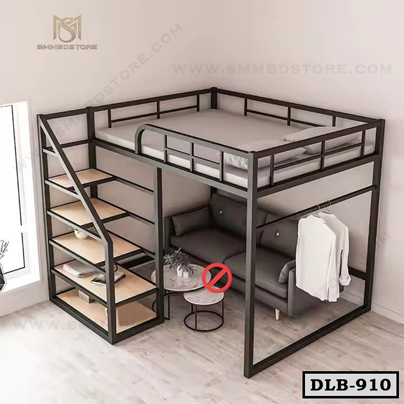 Best Queen Size Duplex Metal Loft Bed DLB-910