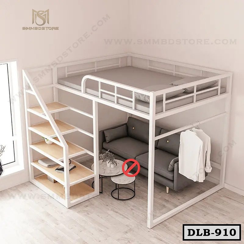 Best Queen Size Duplex Metal Loft Bed DLB-910