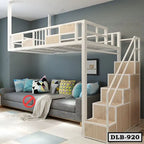 Heavy-Duty Space-Saving Loft Bed with Stairs-DLB-920