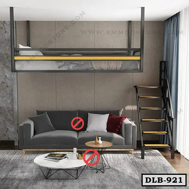 Ceiling Mounted Loft Bunk Bed | DLB-921 Secondary image