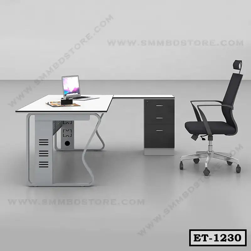 Modern Design CNC Cutting Executive Office Desk ET-1230 Secondary image