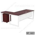 L-Shaped Workstation Desk for Home and Office ET-1233