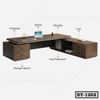 L-Shape Classic Director Desk ET-1202