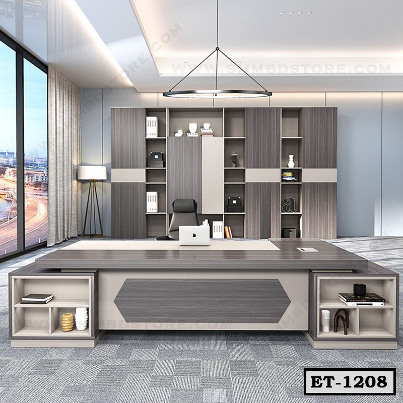 Premium MD Executive Office Table with Side Storage ET-1208 Secondary image