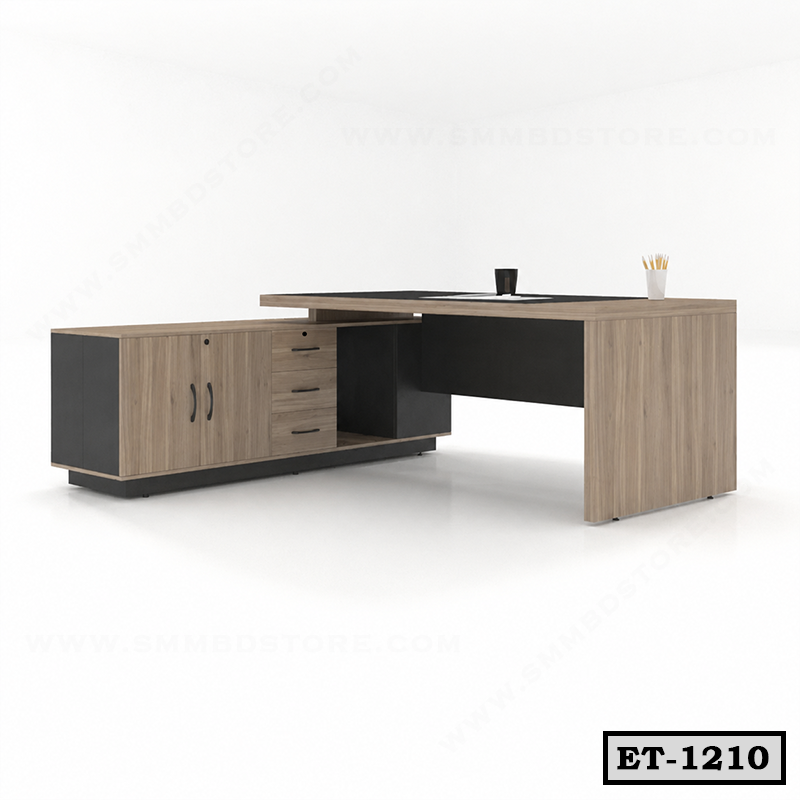 Modern Director Table with Side Storage ET-1210 Secondary image