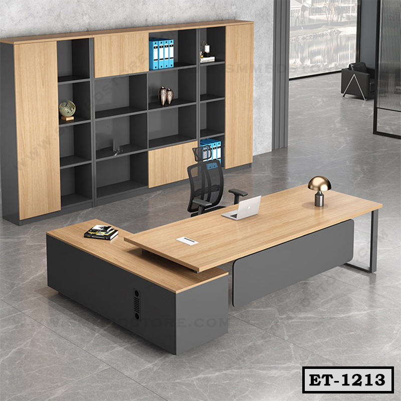 Premium L-Shaped Executive Office Table ET-1213
