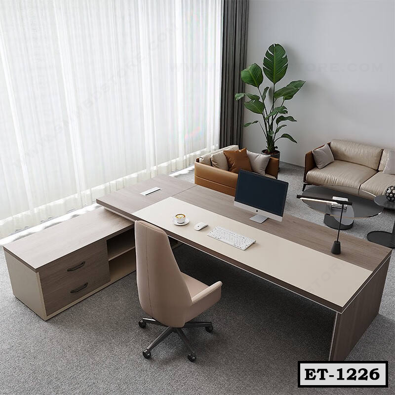 Modern L-shaped Director Desk ET-1226