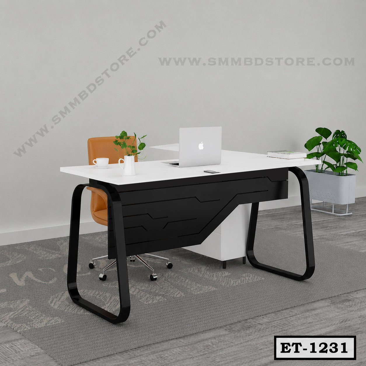 CNC Cutting Metal Executive Desk ET-1231