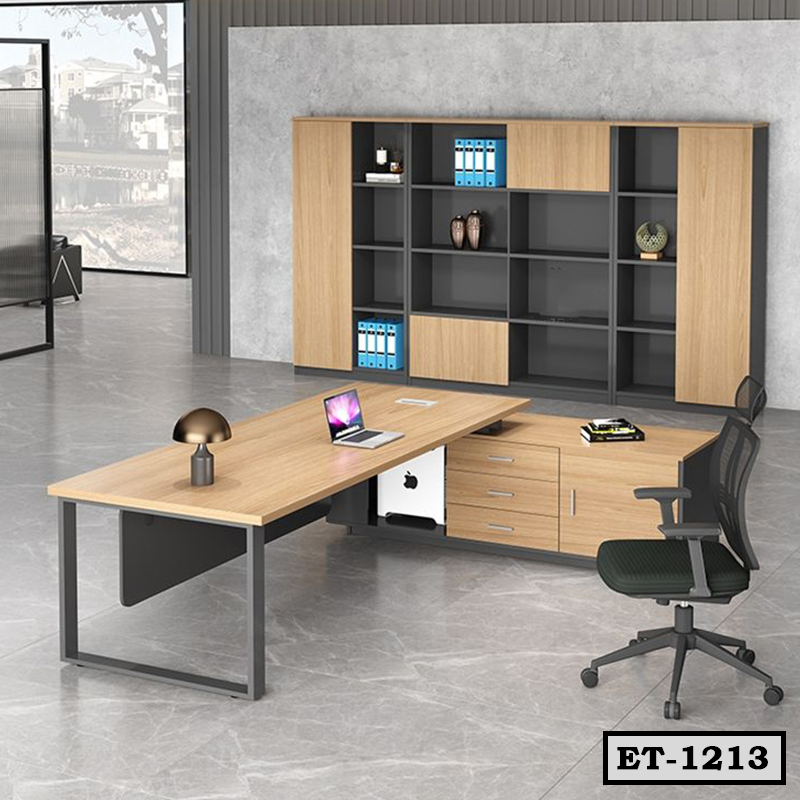 Premium L-Shaped Executive Office Table ET-1213