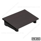 Wooden office foot rest with slanted design, ergonomic desk accessory, model FR-252