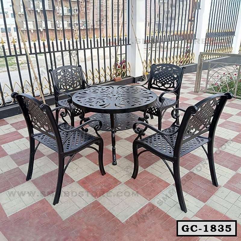 Iron Aura Outdoor Garden Chair Set-GC-1835 - SMM BD STORE