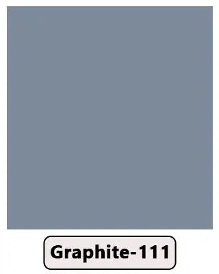 Graphite-111 color swatch, solid greyish-blue shade for furniture finishes