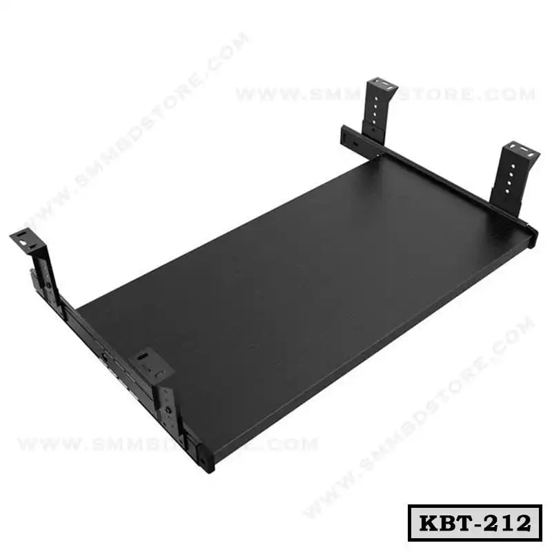 Black adjustable under desk keyboard tray metal KBT-212 for office or home furniture