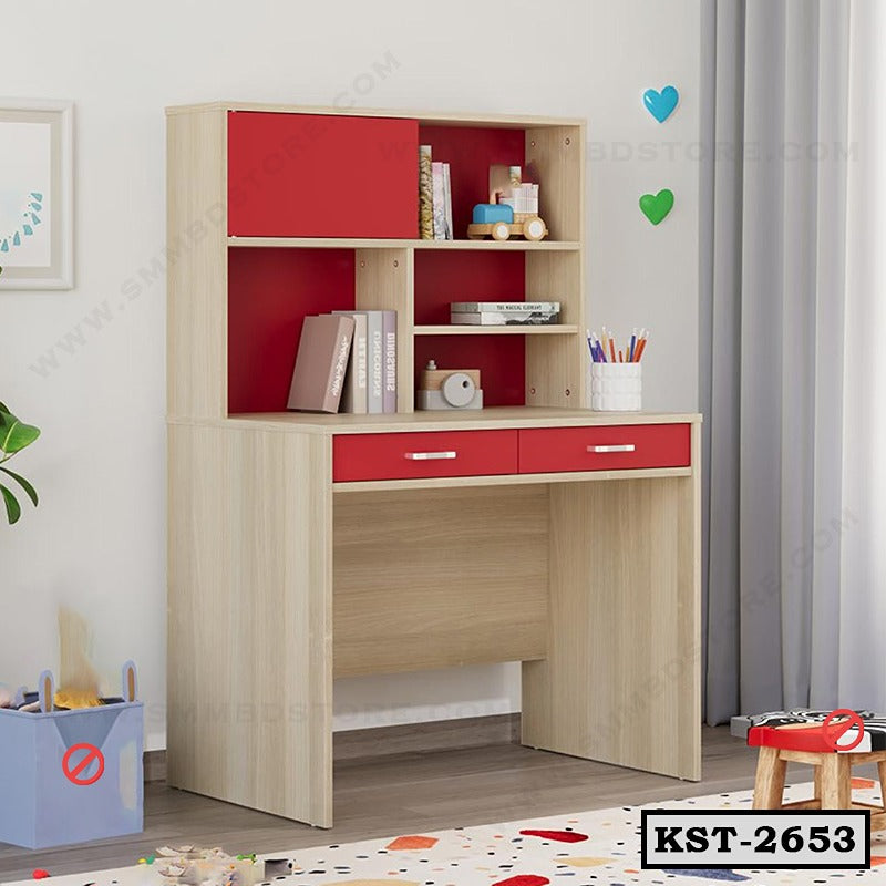 Kids Study Table with Drawer Storage & Bookshelf KST-2653 Main image