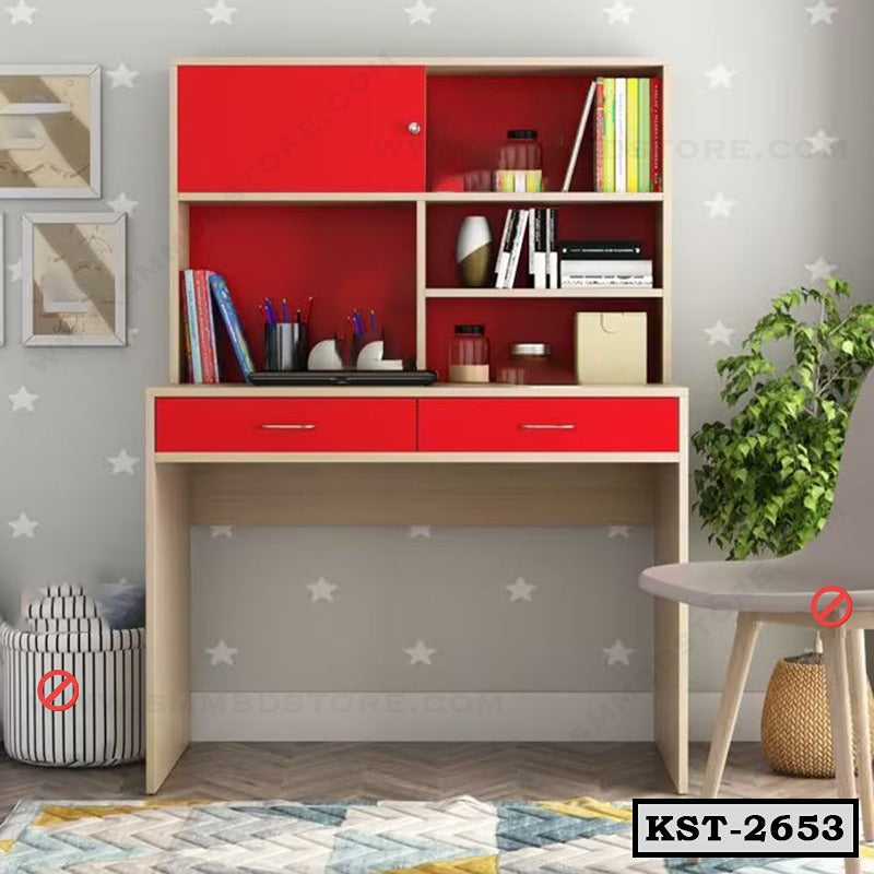 Kids Study Table with Drawer Storage & Bookshelf KST-2653 Secondary image