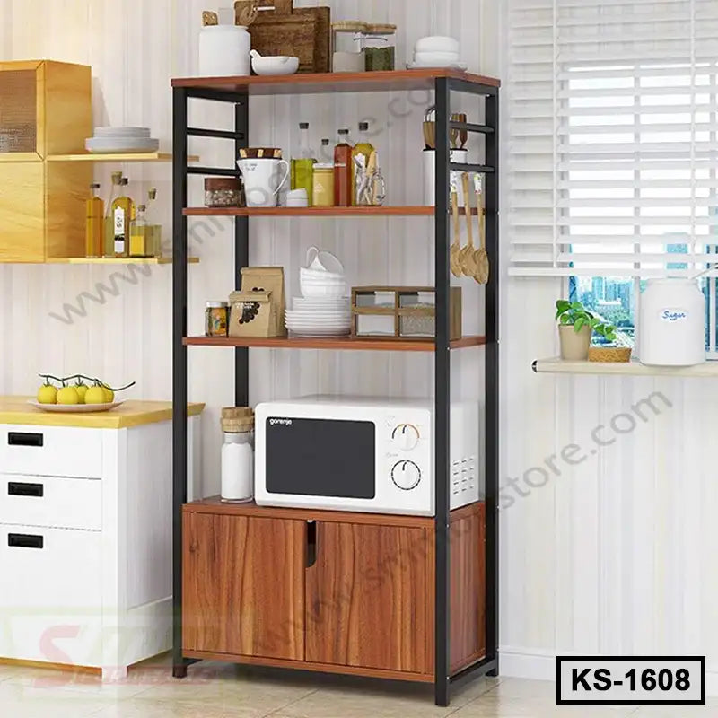 Multi-Layer Space Saving Kitchen Microwave Oven Rack KS-1608 Secondary image