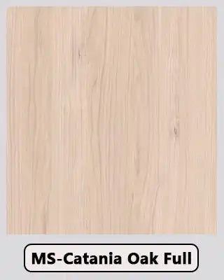 Light oak wood texture panel with natural grain, MS-Catania Oak Full sample for furniture