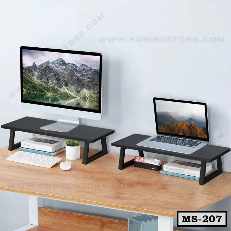 Modern Monitor Stand Riser for Desk MS-207 Secondary image