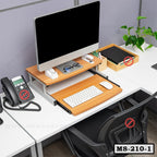 Laptop, Computer Monitor Stand with Sliding Keyboard MS-210-1