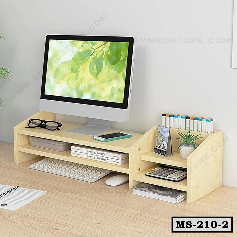 Space Saving Multi-Purpose Monitor Riser Stand MS-210-2