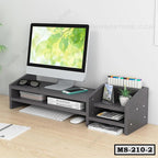 Space Saving Multi-Purpose Monitor Riser Stand MS-210-2
