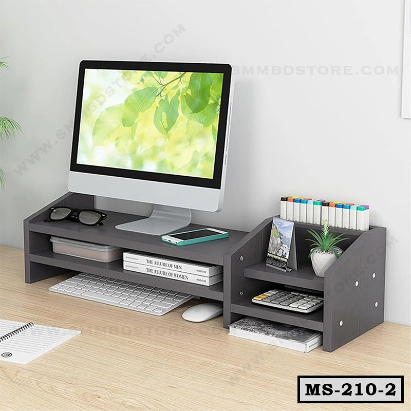 Space Saving Multi-Purpose Monitor Riser Stand MS-210-2