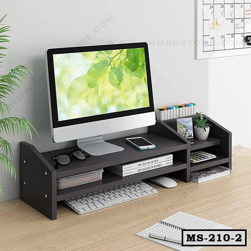 Space Saving Multi-Purpose Monitor Riser Stand MS-210-2 Secondary image
