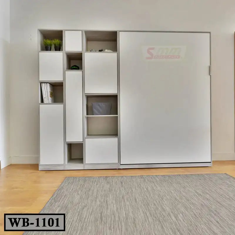 Murphy Wall Bed Space Saving Wall Bed with Storage Shelf WB1101 Secondary image