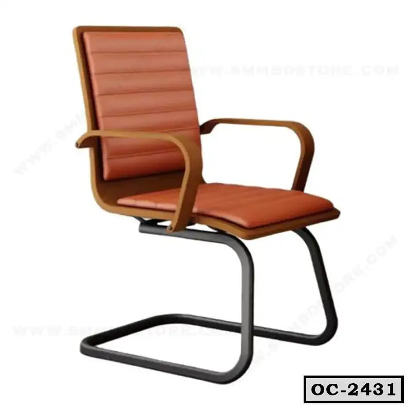 Stylish Fixed Visitor Chair Price in BD OC-2431 Secondary image
