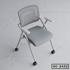 Best Foldable Office Meeting Chair | Student Training Chair with Adjustable Armrest OC-2432